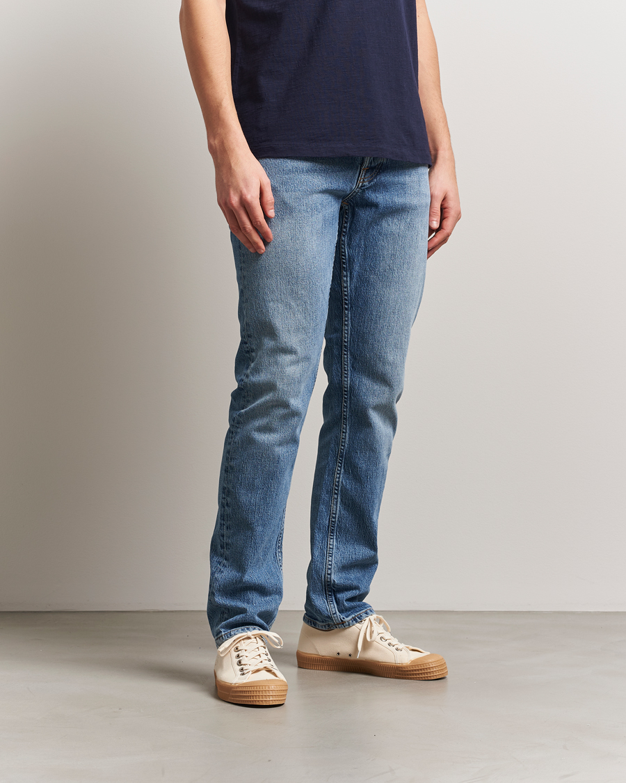 Heren | Jeans | Nudie Jeans | Solid Ollie Jeans Worn Vintage