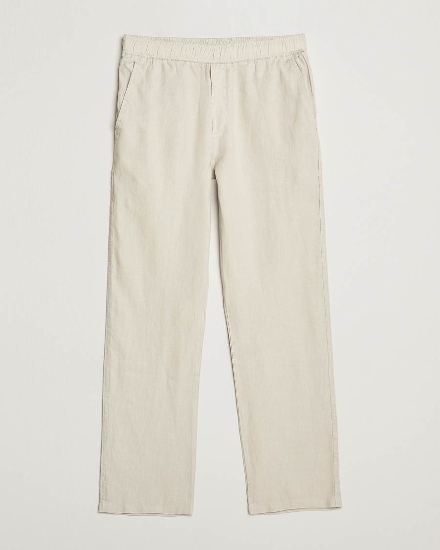 Heren | Broeken | Samsøe Samsøe | Jabari Linen Drawstring Trousers Moonstruck