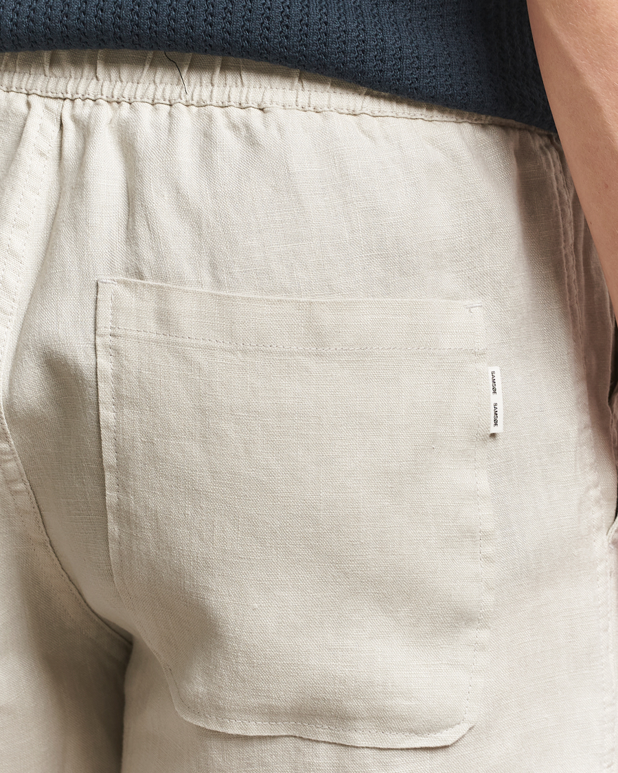 Heren | Korte broek | Samsøe Samsøe | Jabari Linen Drawstring Shorts Moonstruck