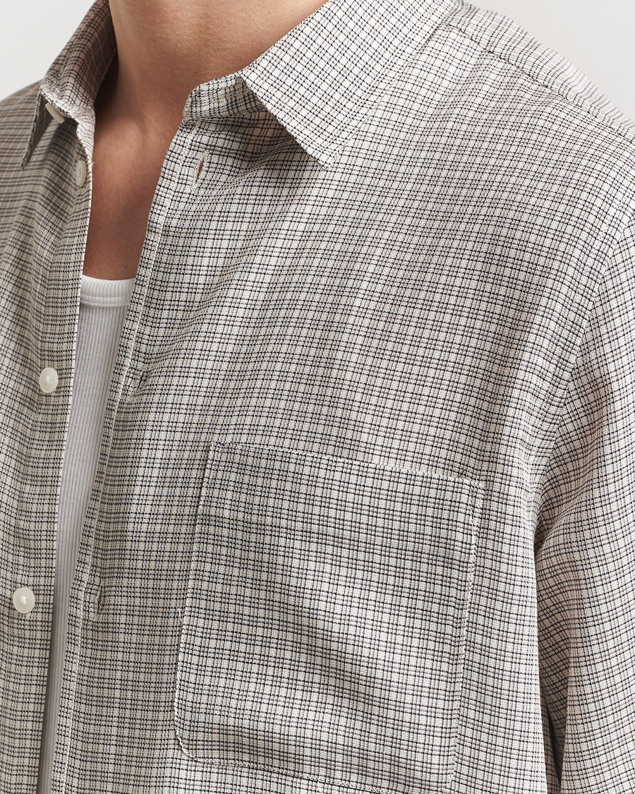 Heren | Overhemden | Samsøe Samsøe | Ryan Checked Shirt Clear Cream