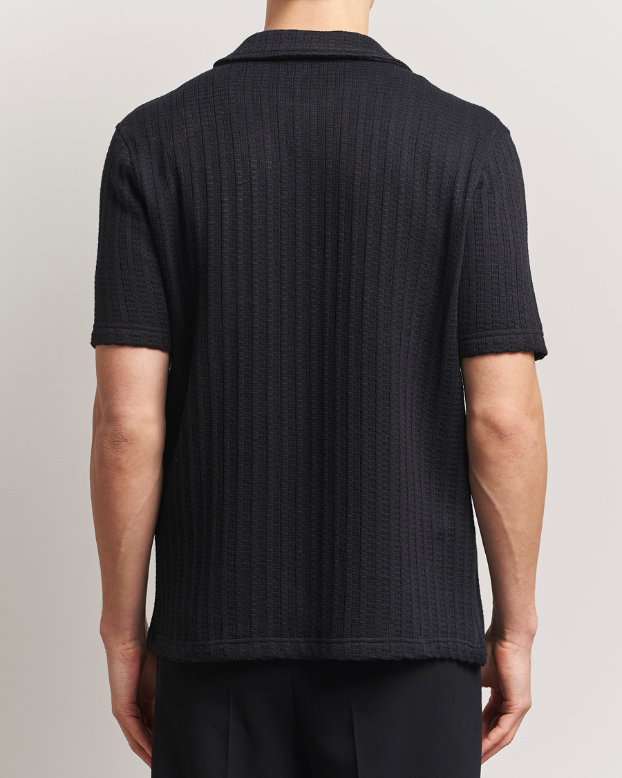 Heren | Overhemden | Samsøe Samsøe | Kvistbro Structured Short Sleeve Shirt Black