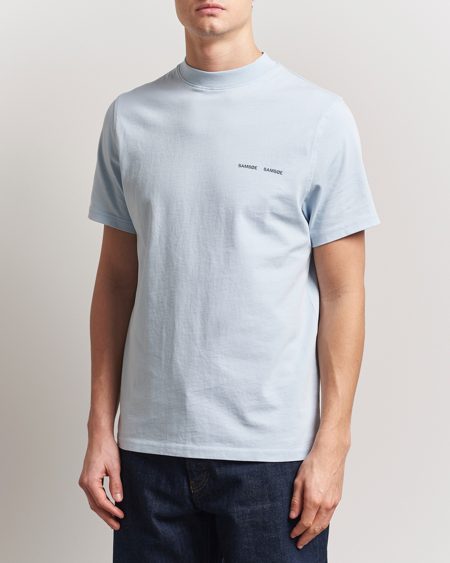 Heren | T-shirts | Samsøe Samsøe | Norsbro Organic Cotton T-Shirt Skyway