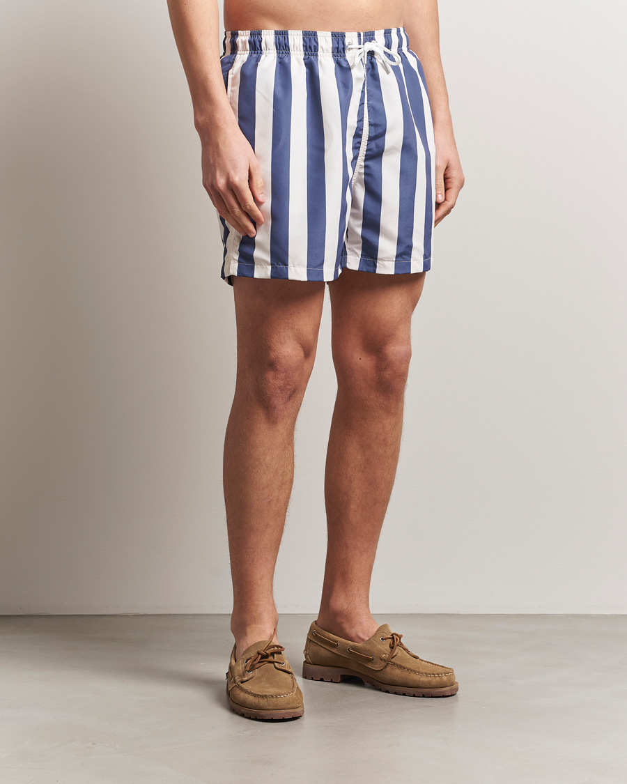 Heren | Zwembroek | GANT | Blockstriped Swimshorts Dusty Navy