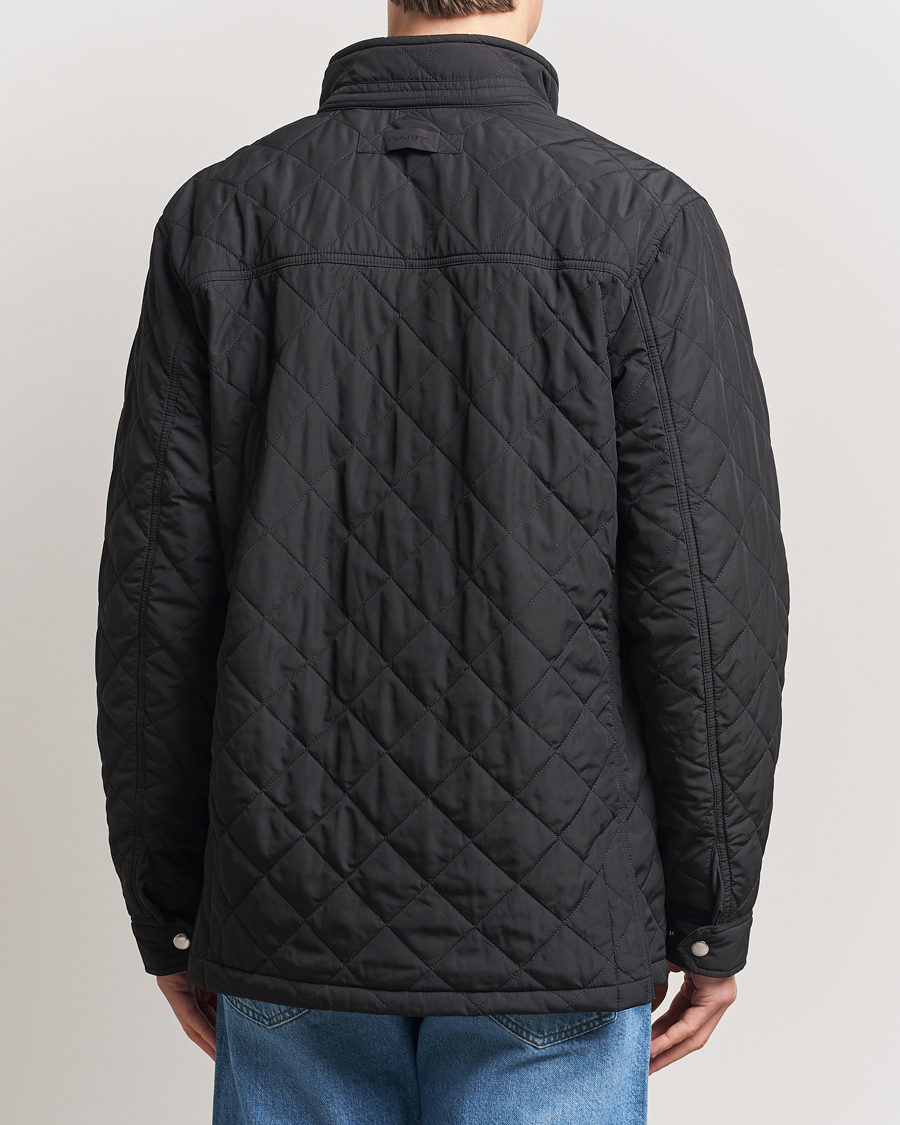 Heren | Jassen | GANT | Quilted Windcheater Mid-Length Jacket Black