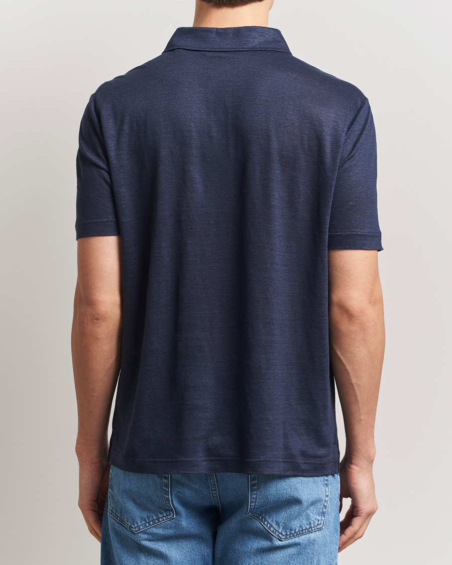 Heren | Polo's | Gant | Linen Polo Evening Blue