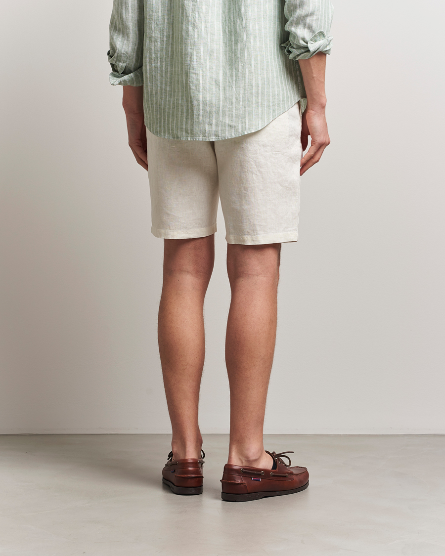 Heren | Korte broek | GANT | Relaxed Linen Drawstring Shorts Cream