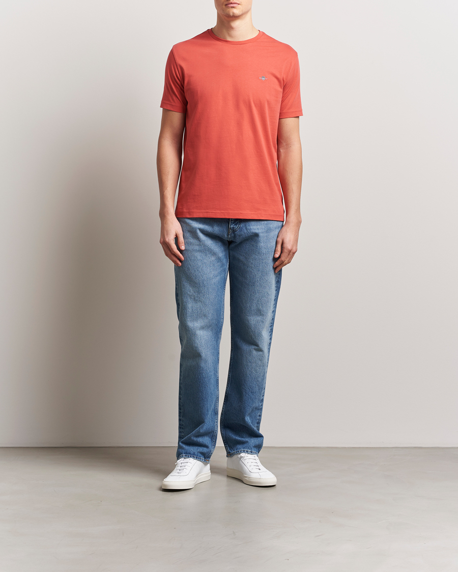 Heren | T-shirts | GANT | The Original T-Shirt Brick Red