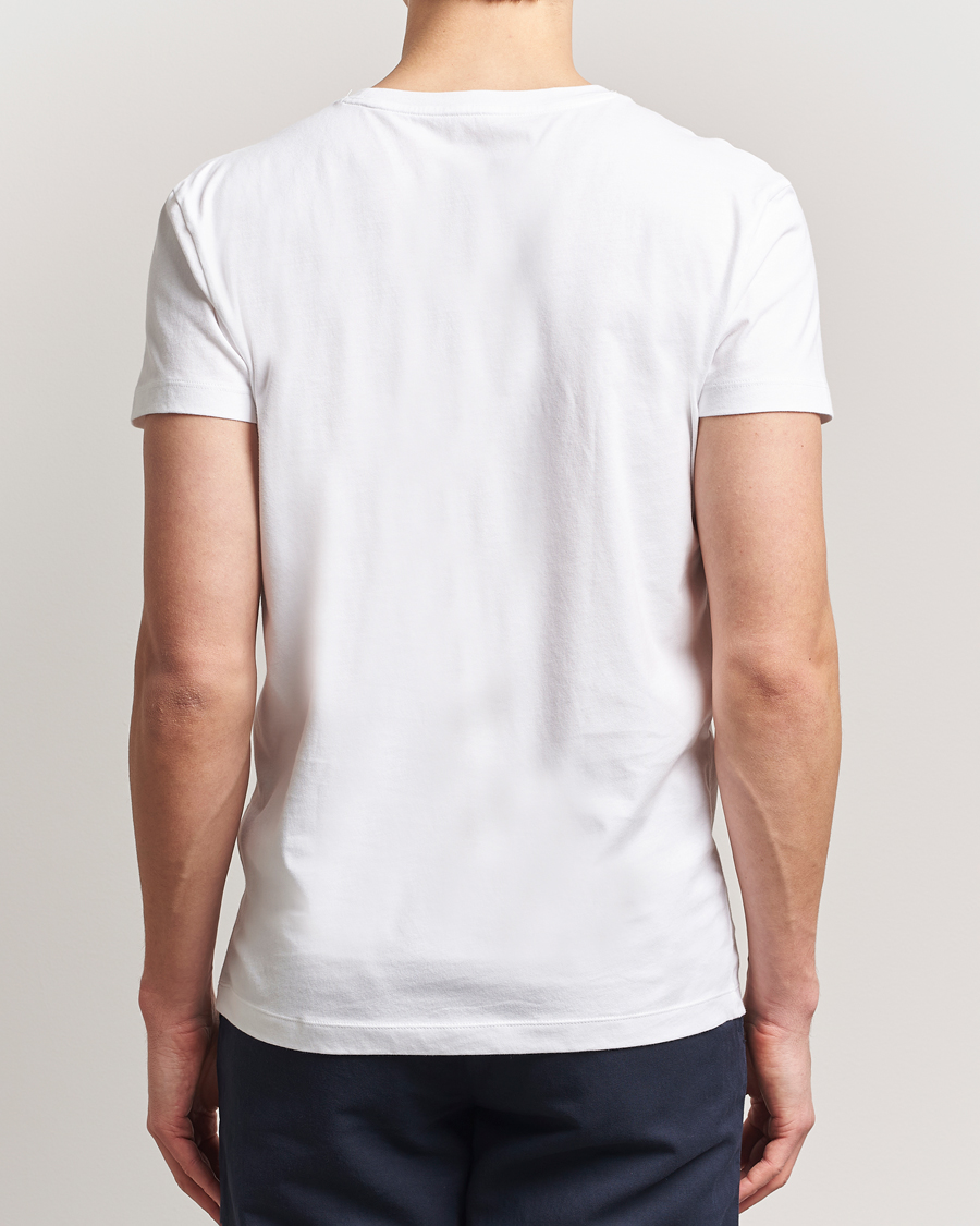 Heren | T-shirts | Gant | 2-Pack Crew Neck T-Shirt Navy/White