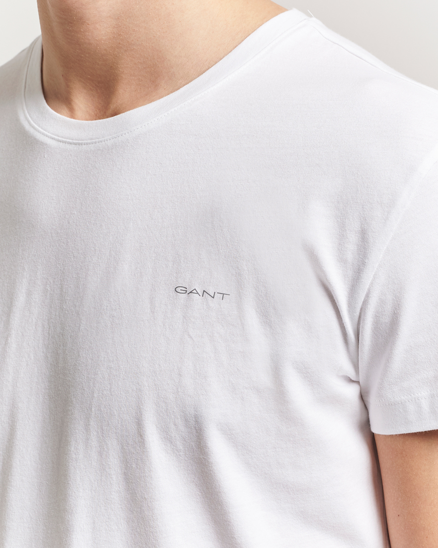 Heren | T-shirts | Gant | 2-Pack Crew Neck T-Shirt Black/White