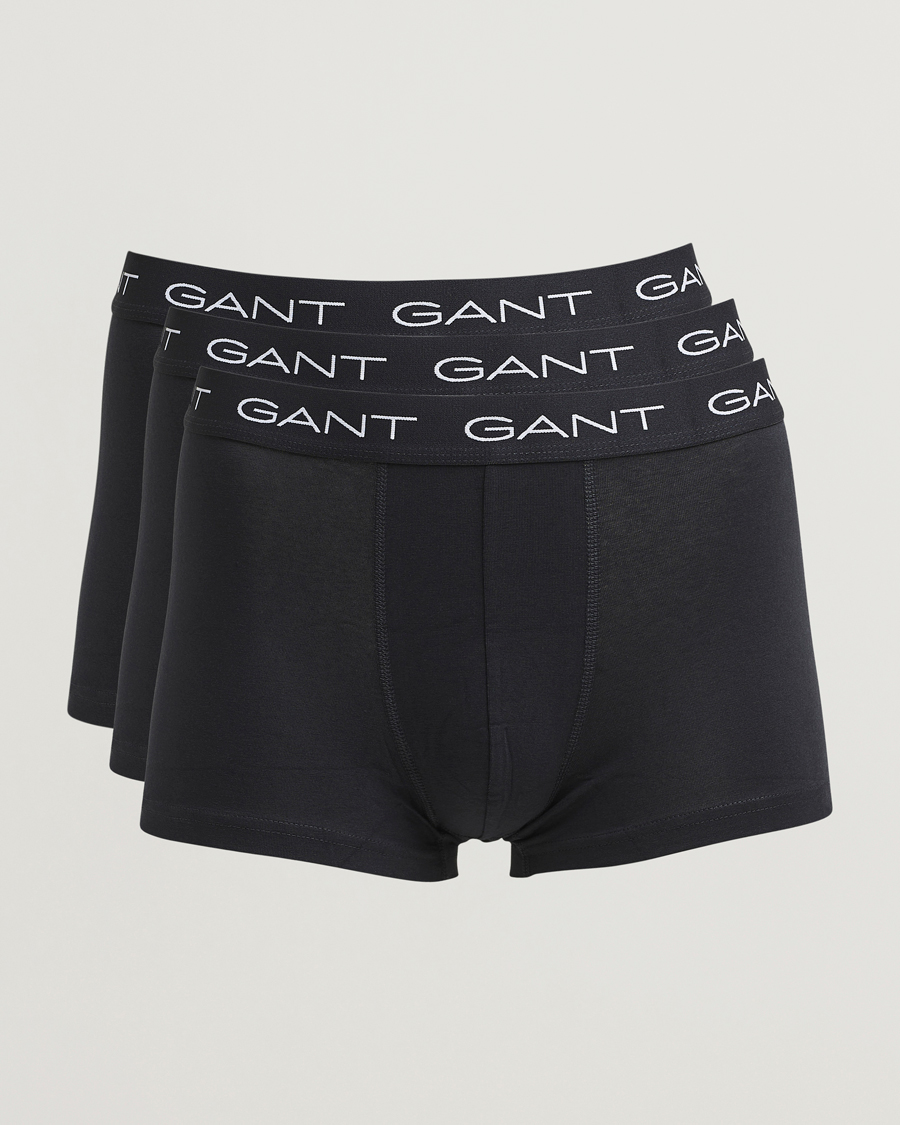 Heren | Ondergoed | Gant | 3-Pack Trunks Black