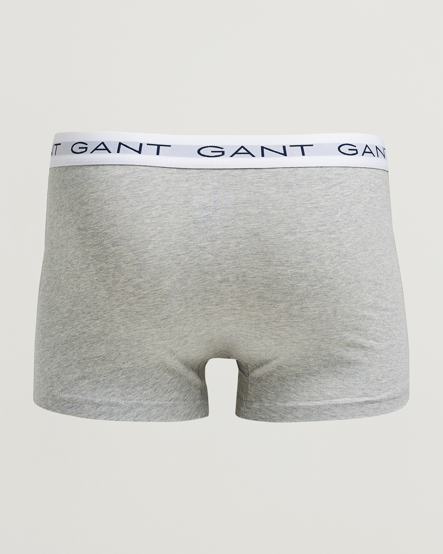 Heren | Ondergoed | Gant | 3-Pack Trunks Light Grey Melange/Black/White
