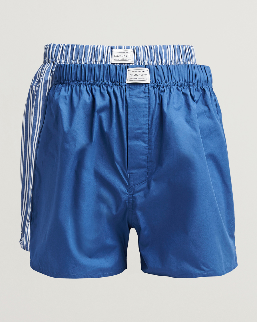 Heren | Ondergoed | GANT | 2-Pack Boxer Shorts Rich Blue
