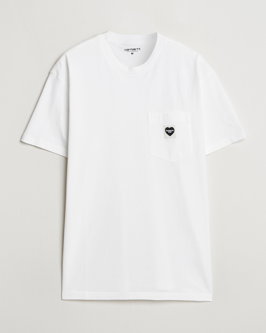 Heren | T-shirts | Carhartt WIP | Pocket Heart T-Shirt White