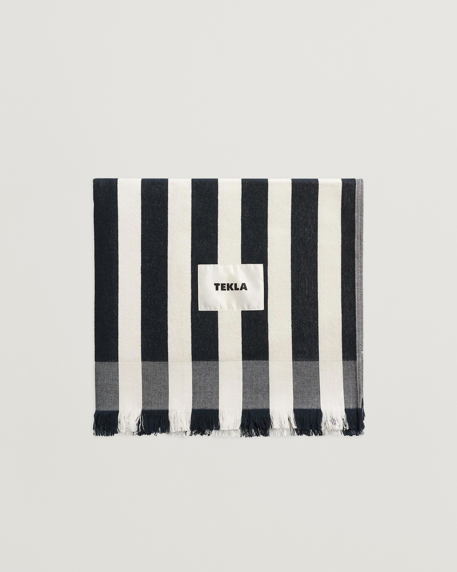 Heren | Stoffen | Tekla | Organic Terry Beach Towel Cala Stripes