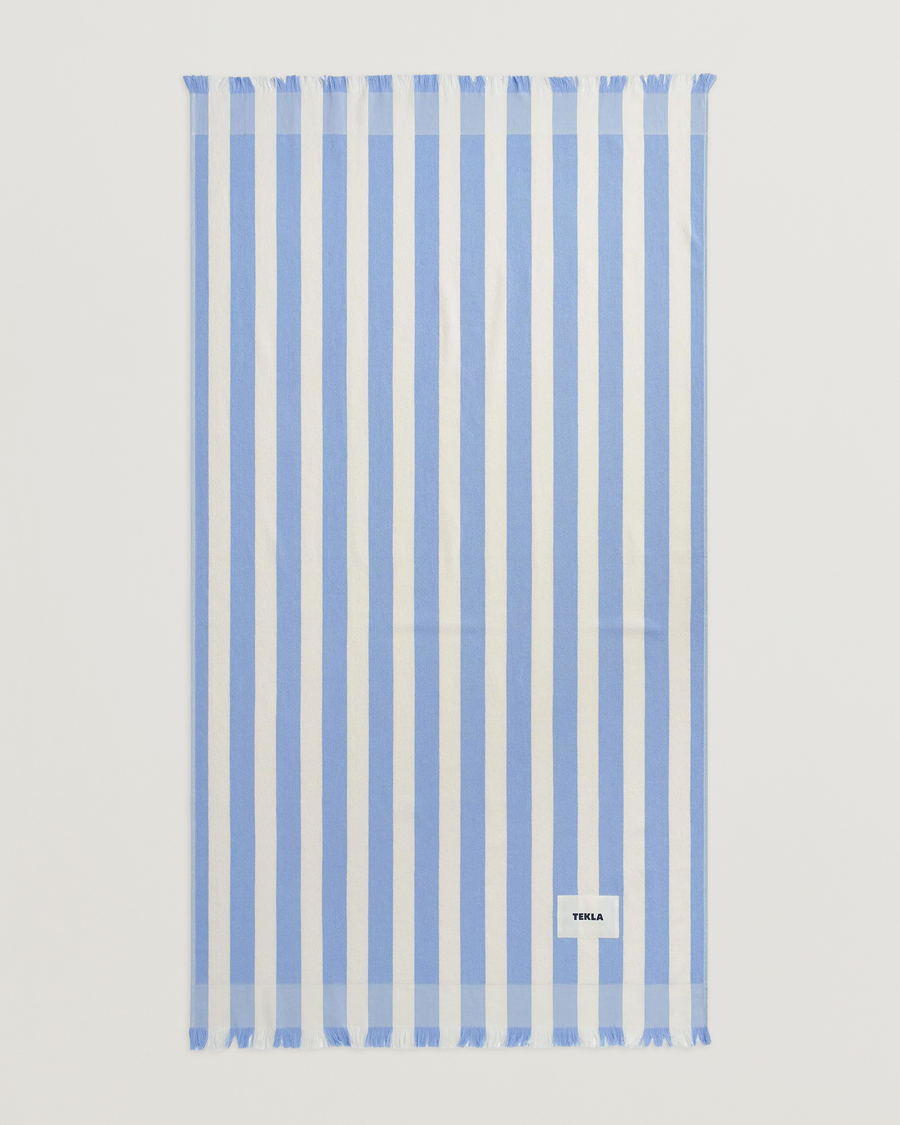 Heren | Stoffen | Tekla | Organic Terry Beach Towel Moro Stripes