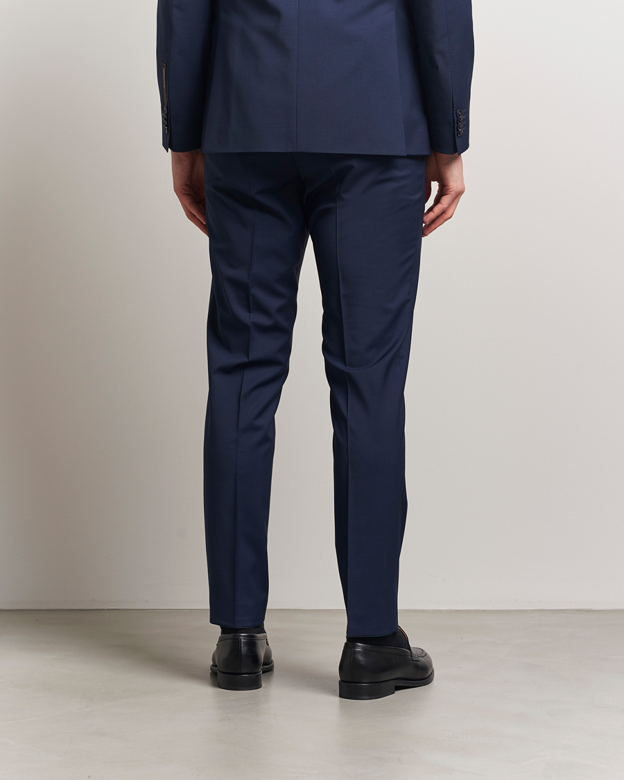 Heren | Broeken | Oscar Jacobson | Denz Wool Blend Trousers Navy