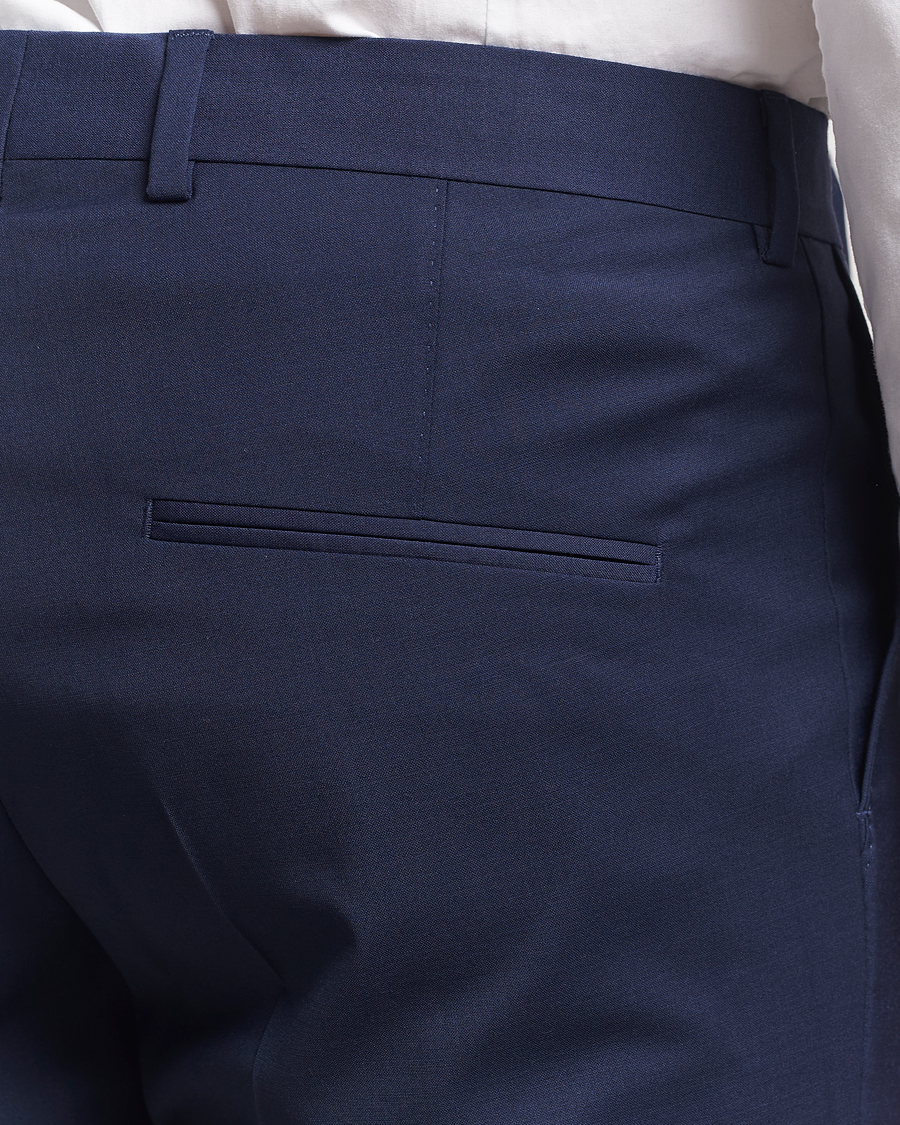 Heren | Broeken | Oscar Jacobson | Denz Wool Blend Trousers Navy