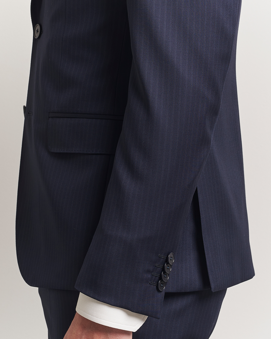 Heren | Pakken | Zegna | Tailored Wool Suit Navy Stripe