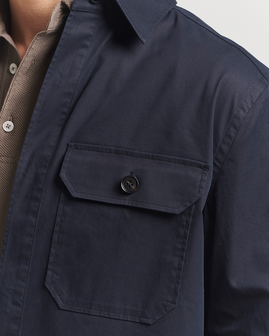 Heren | Overhemden | Zegna | Premium Cotton Overshirt Navy