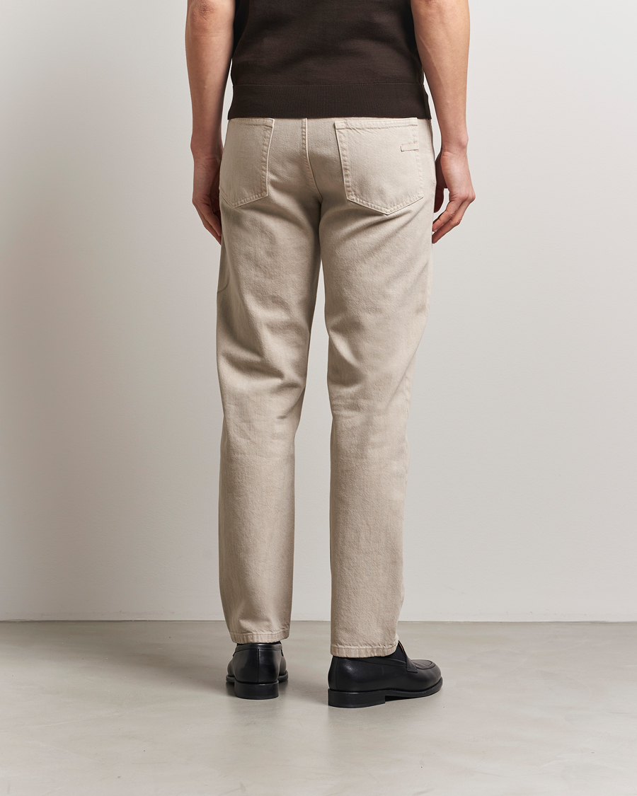 Heren | Broeken | Zegna | 5-Pocket Marbled Denim Pants Beige