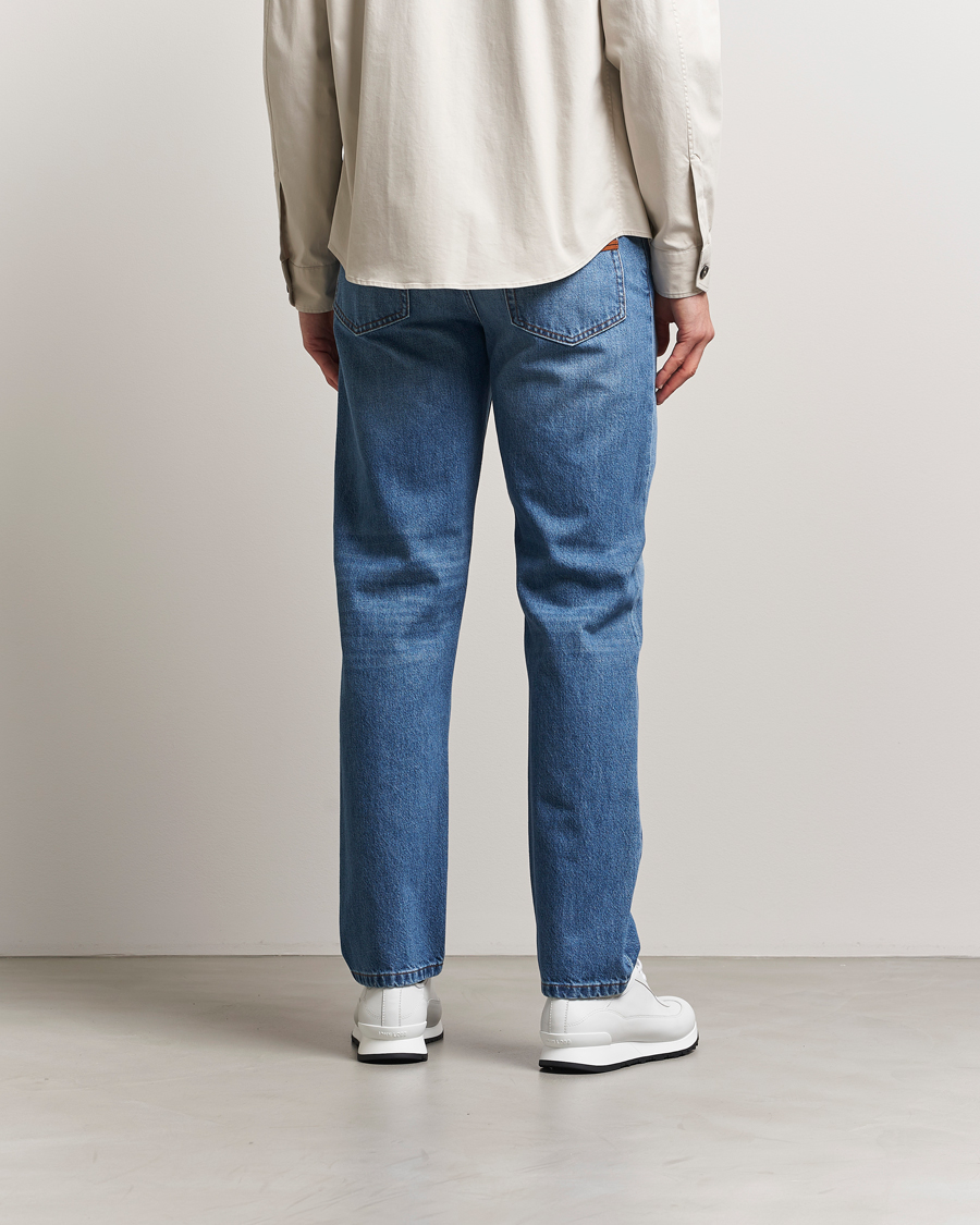 Heren | Jeans | Zegna | 5-Pocket Denim Jeans Medium Blue Wash