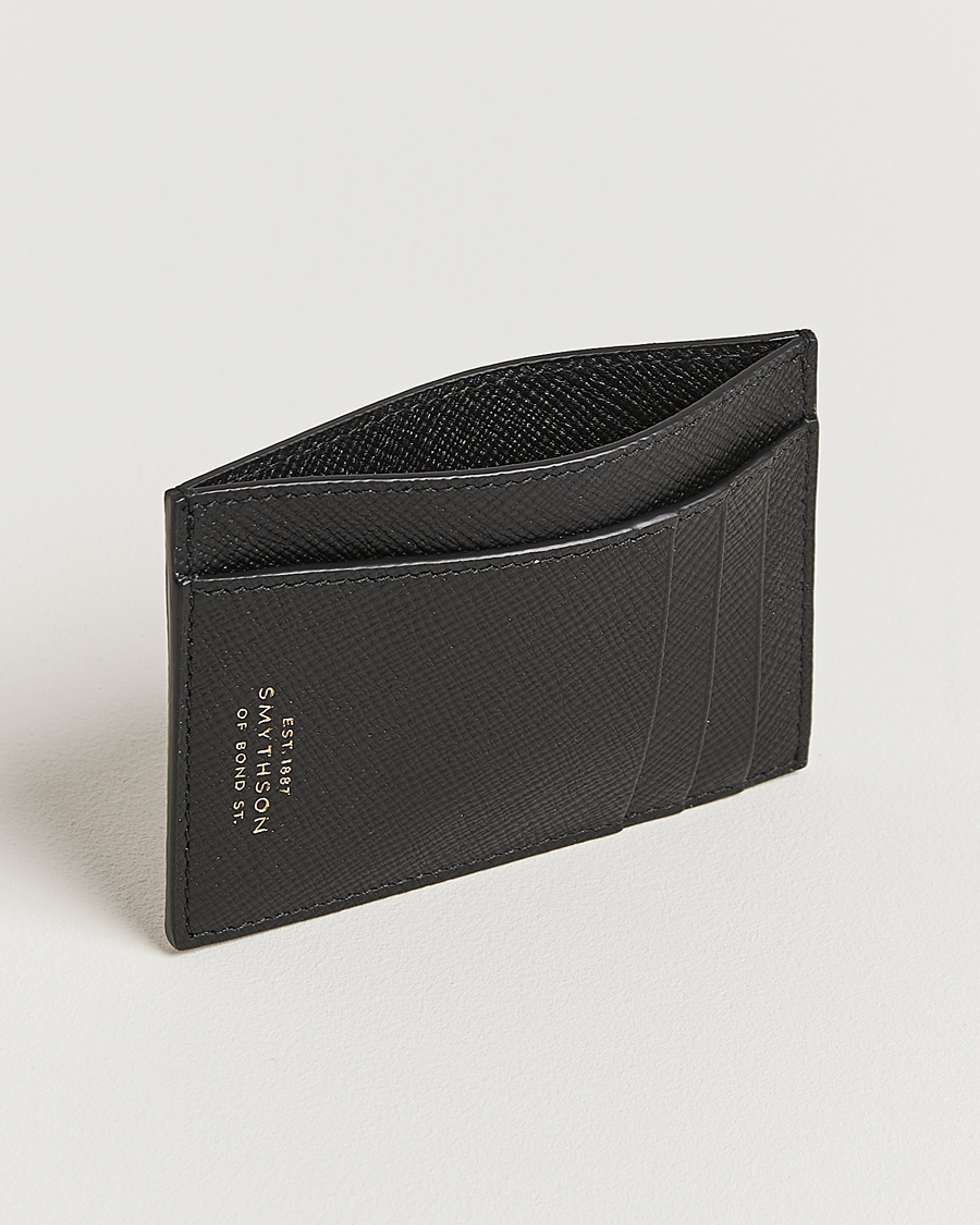 Heren | Portemonnees | Smythson | Panama 773 Cardholder Black