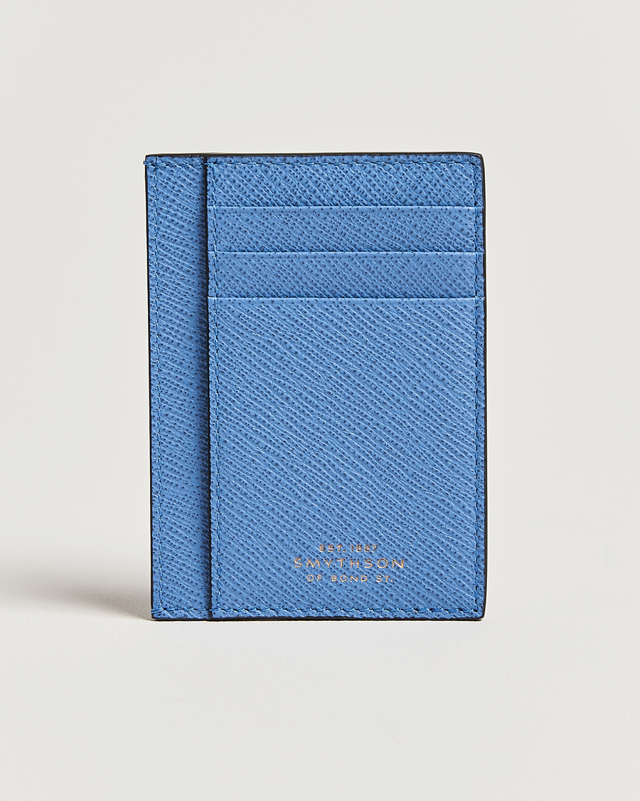 Heren | Portemonnees | Smythson | Panama 773 Cardholder Nile Blue