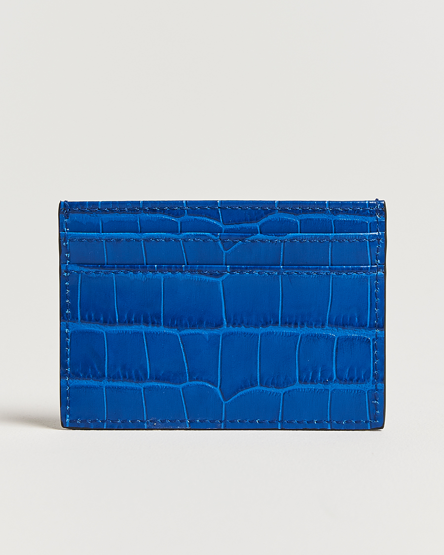Heren | Smythson Mara Flat Cardholder Cerulean | Smythson | Mara Flat Cardholder Cerulean