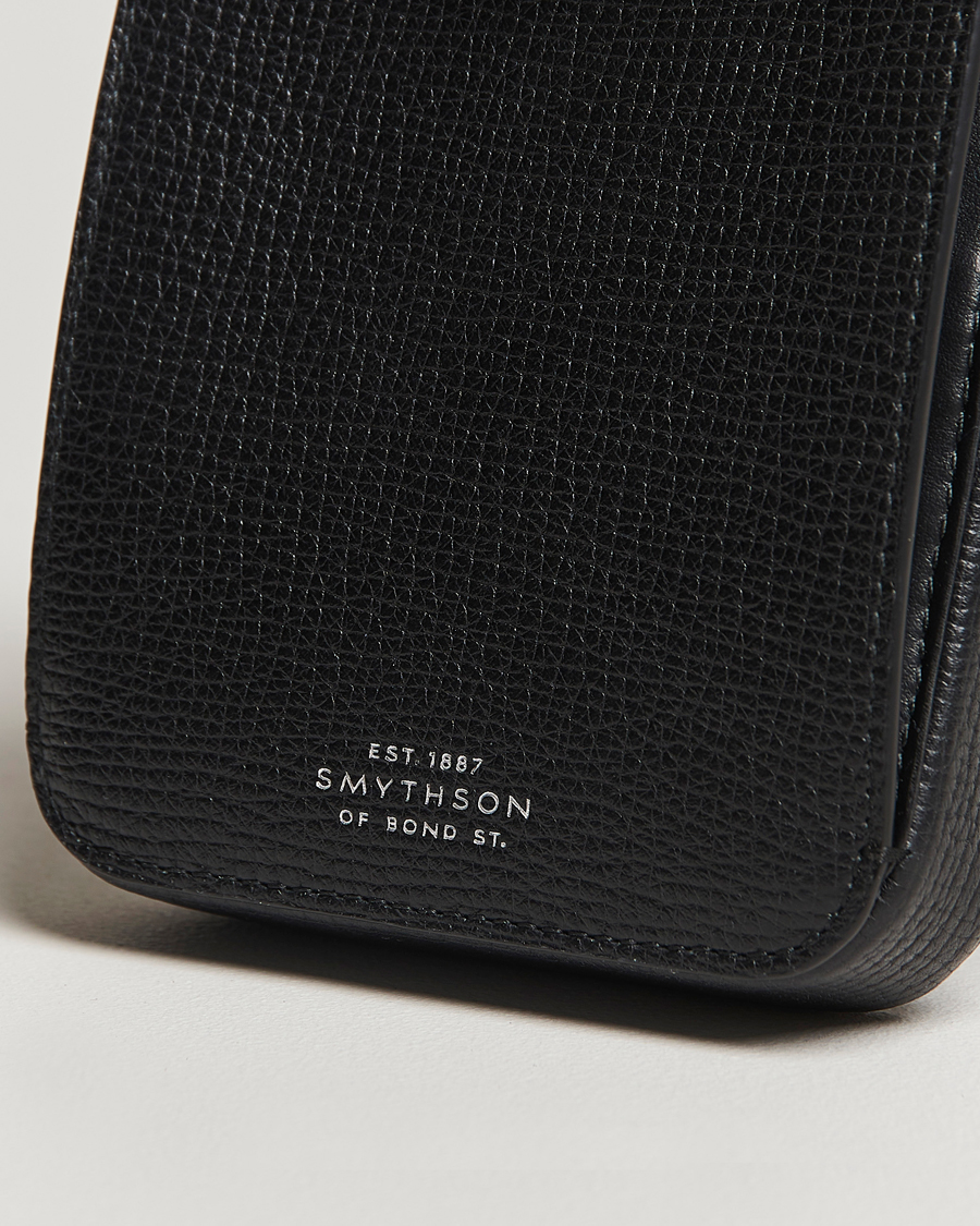 Heren | Tassen | Smythson | Ludlow Crossbody Pouch Black