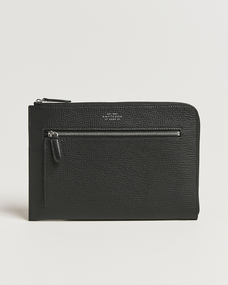Heren | Tassen | Smythson | Ludlow Flat Organiser Pouch Black