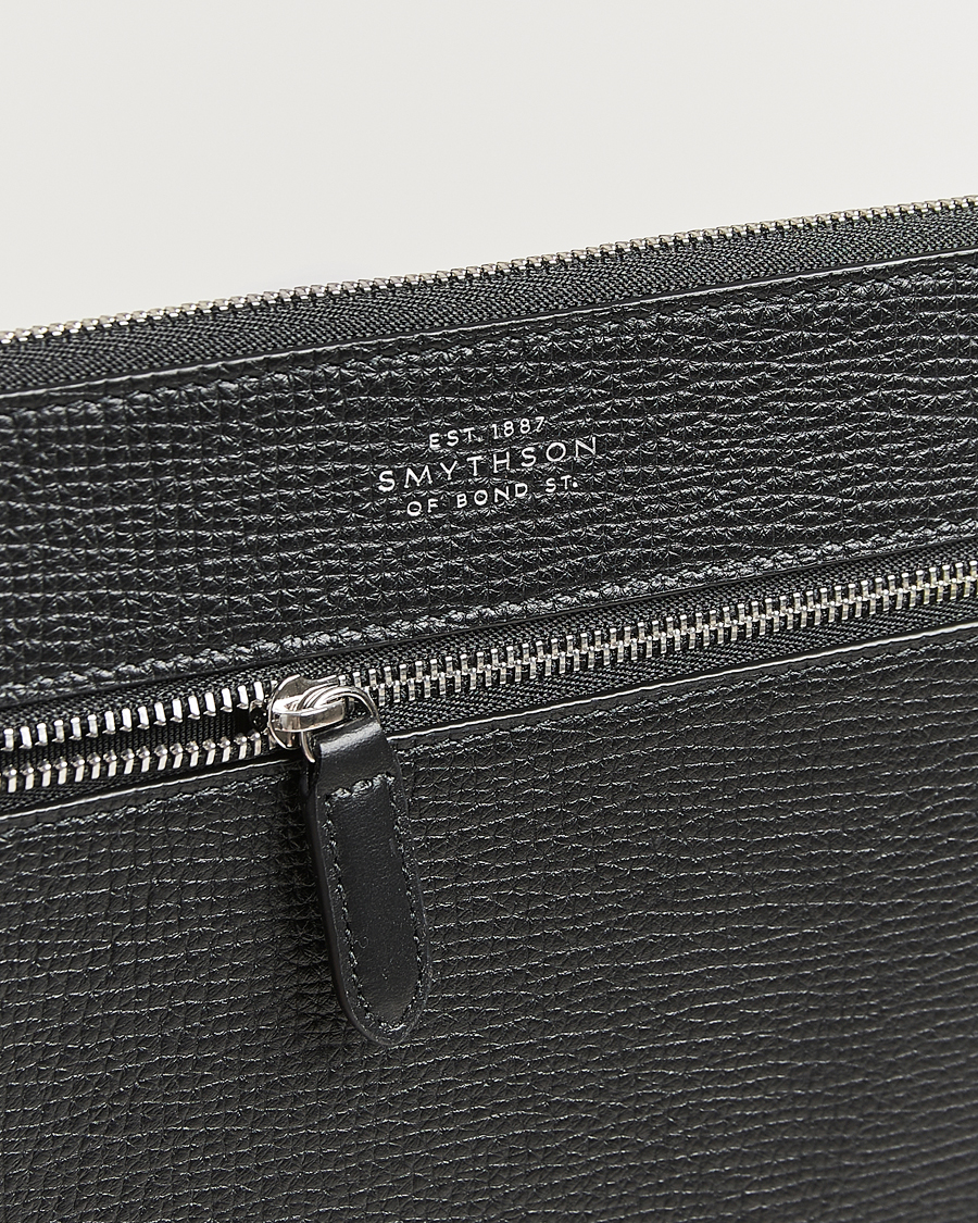 Heren | Tassen | Smythson | Ludlow Flat Organiser Pouch Black