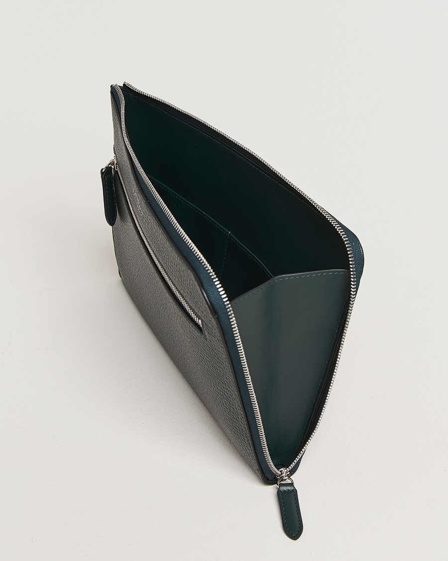 Heren | Smythson Ludlow Flat Organiser Pouch Bottle Green | Smythson | Ludlow Flat Organiser Pouch Bottle Green