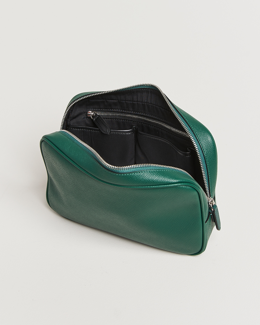Heren | Smythson Panama Organiser Tech Pouch Forest Green | Smythson | Panama Organiser Tech Pouch Forest Green