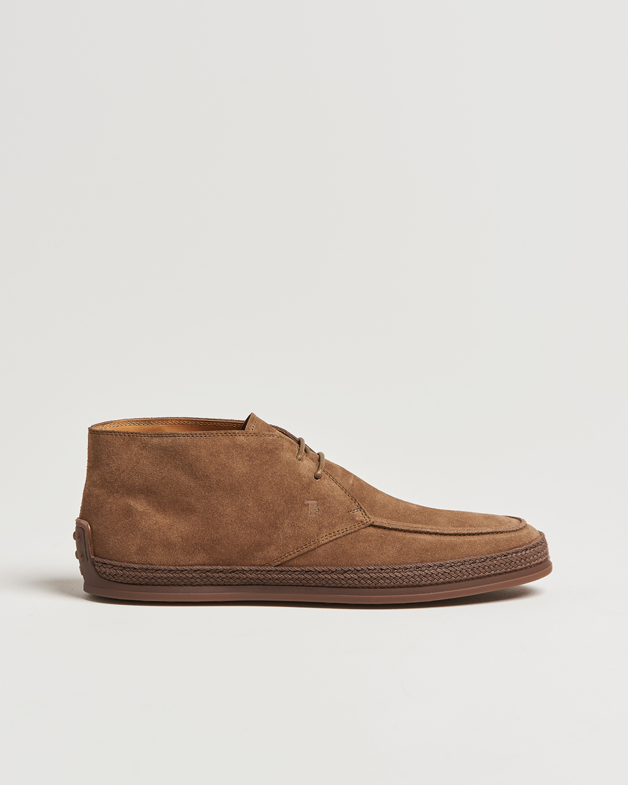 Heren | Laarzen | Tod's | Raffia Chukka Boot Brown Suede