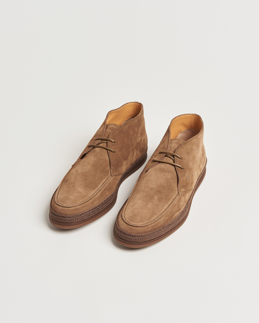 Heren | Laarzen | Tod's | Raffia Chukka Boot Brown Suede