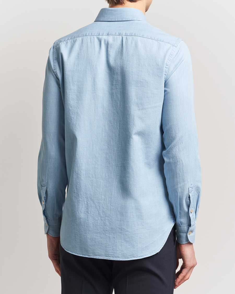 Heren | Overhemden | Boglioli | Chambray Shirt Light Blue