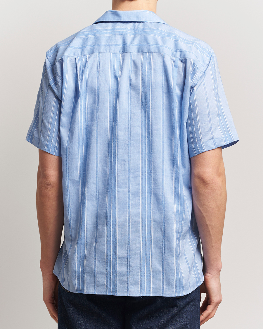 Heren | Overhemden | Gitman Vintage | Japanese Dobby Camp Shirt Light Blue
