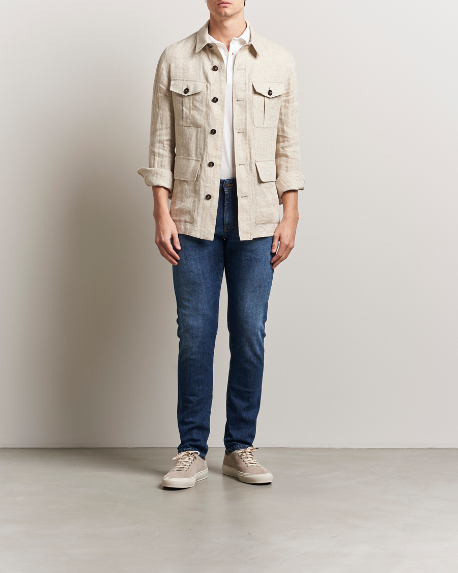 Heren | Jeans | PT01 | Slim Fit Stretch Jeans Dark Blue Wash