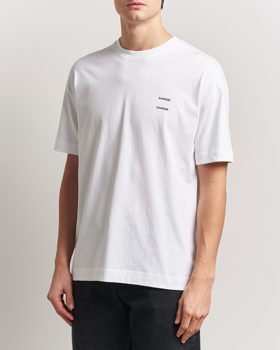 Heren | T-shirts | Samsøe Samsøe | Joel Organic Cotton T-Shirt White