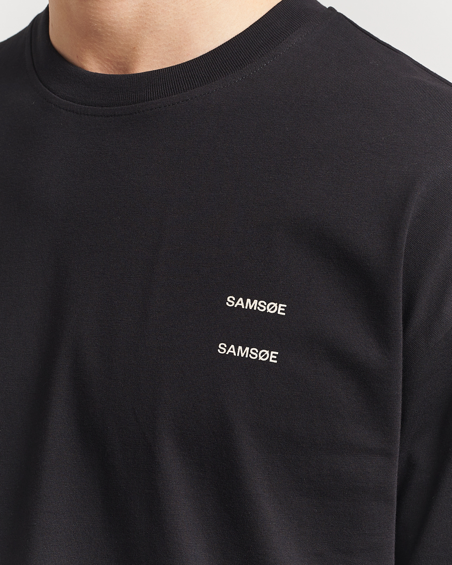 Heren | T-shirts | Samsøe Samsøe | Joel Organic Cotton T-Shirt Black