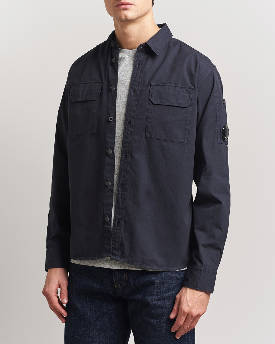 Heren | Overhemden | C.P. Company | Organic Gabardine Pocket Shirt Navy