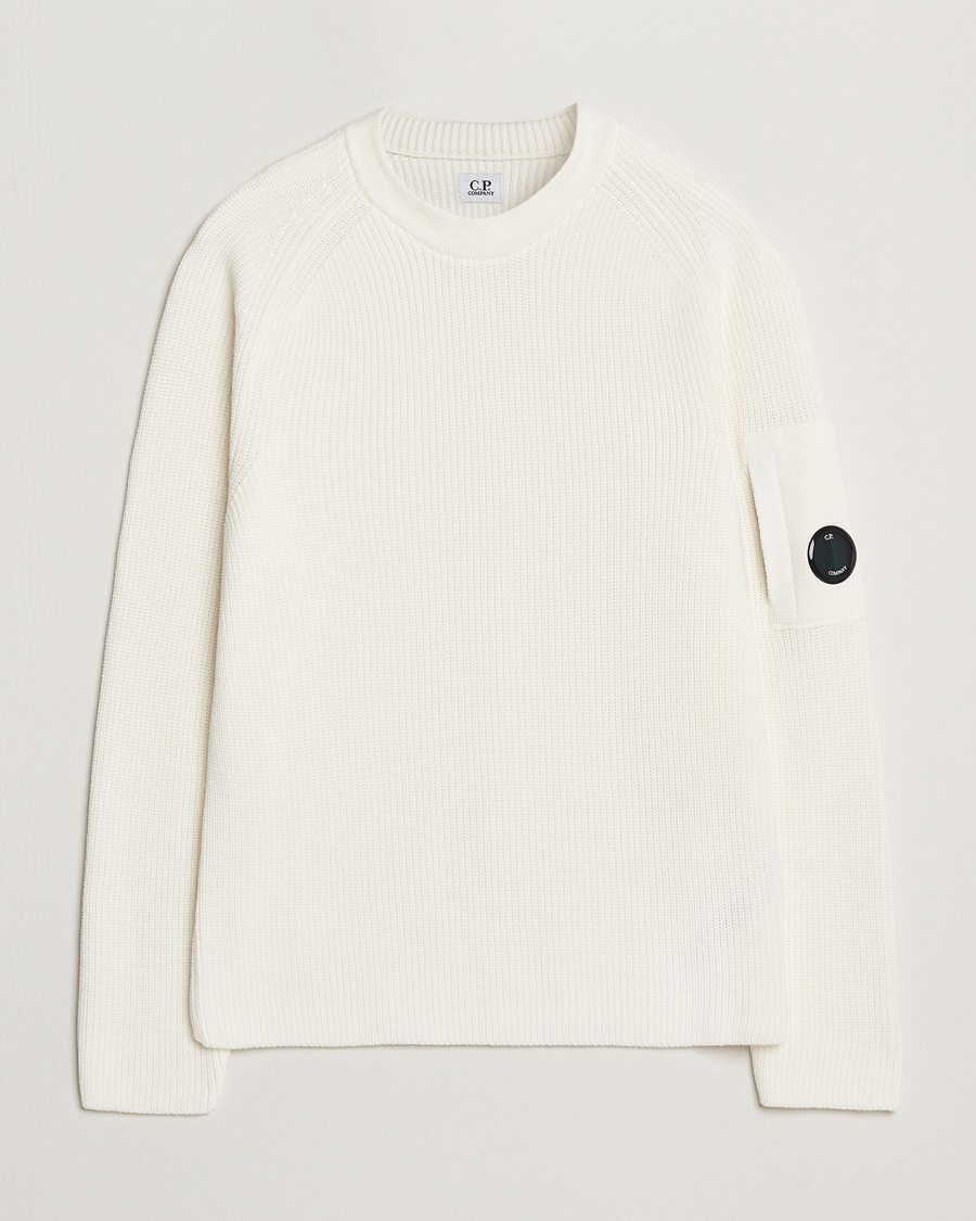 Heren | Truien | C.P. Company | Sea Island Cotton Crewneck White