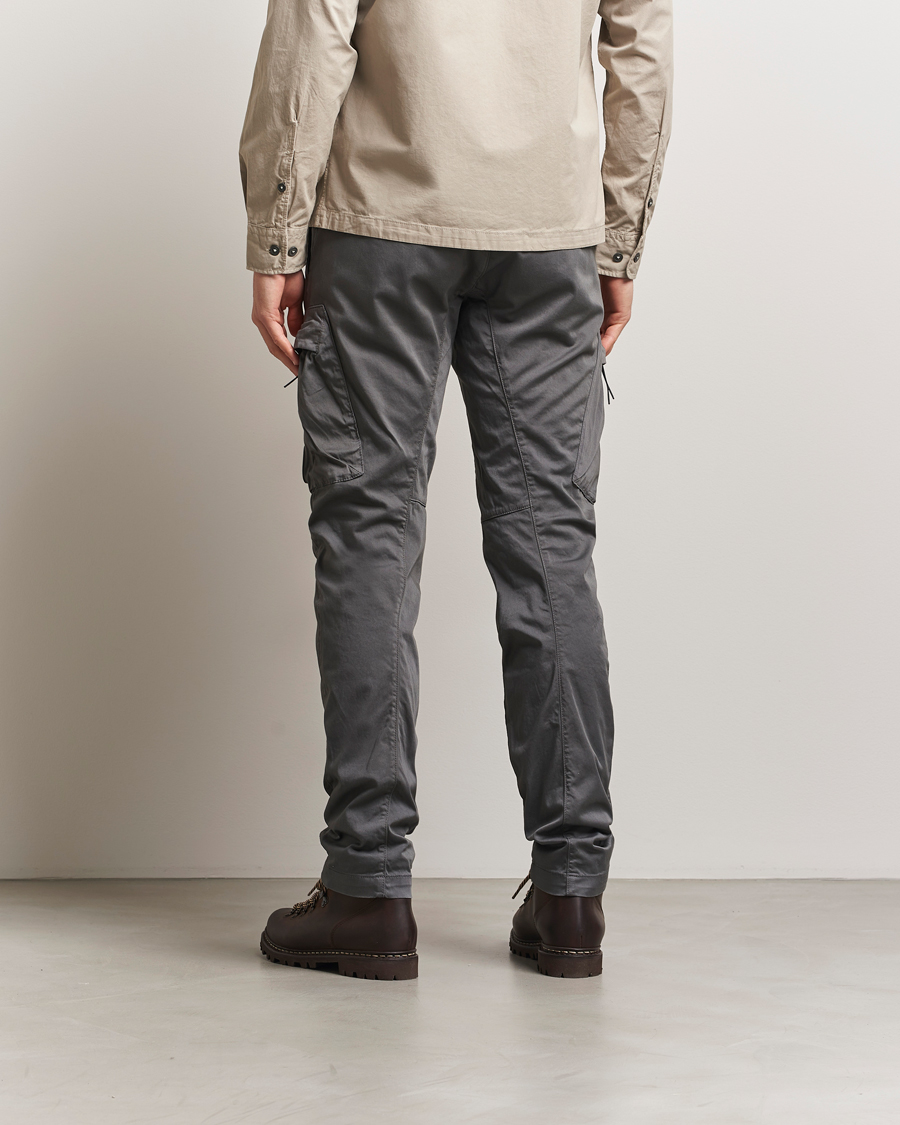 Heren | Broeken | C.P. Company | Satin Stretch Cargo Pants Grey