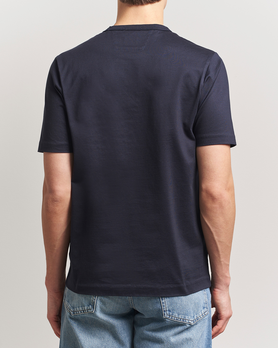 Heren | T-shirts | C.P. Company | Mercerized Heavy Cotton Chest Logo T-Shirt Navy