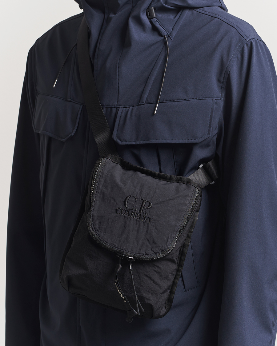 Heren | C.P. Company Plain Paper Touch Accessorie Bag Black | C.P. Company | Plain Paper Touch Accessorie Bag Black