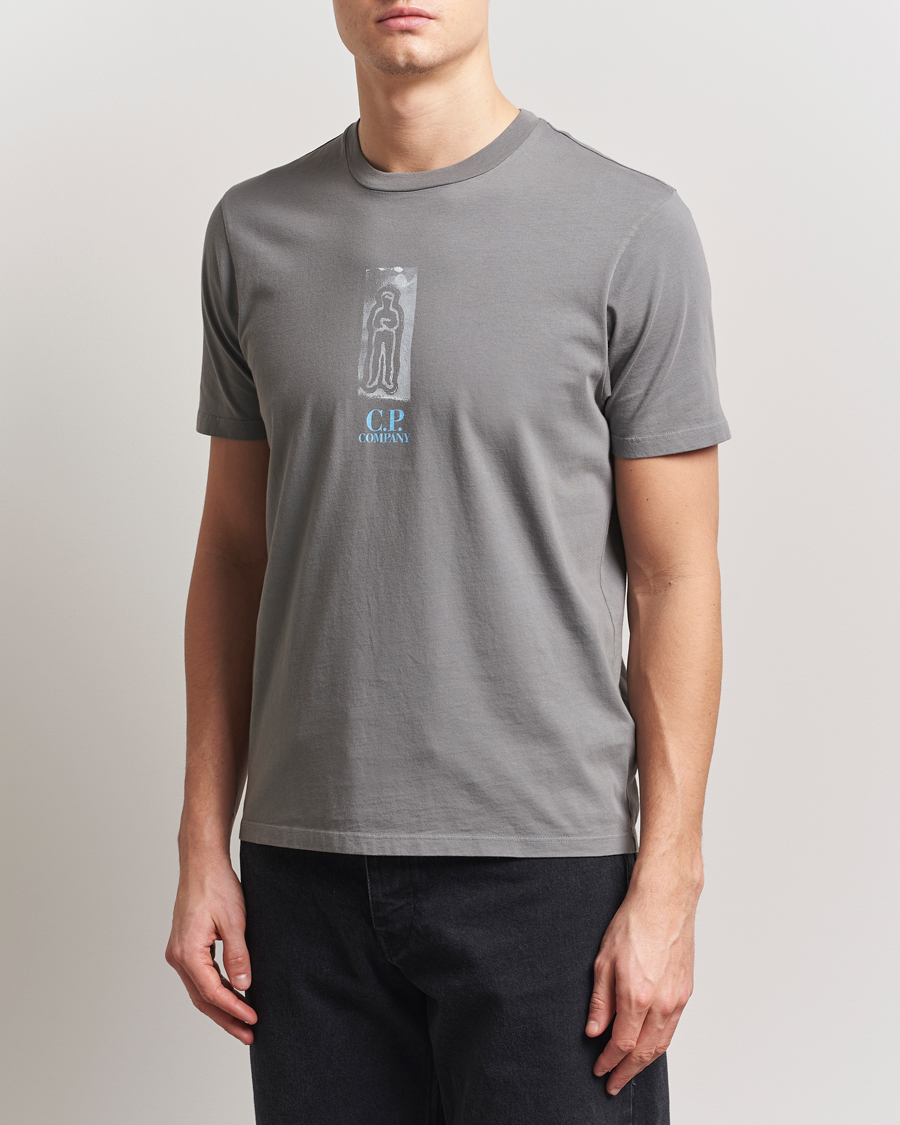 Heren | T-shirts | C.P. Company | Back Print Short Sleeve T-Shirt Grey