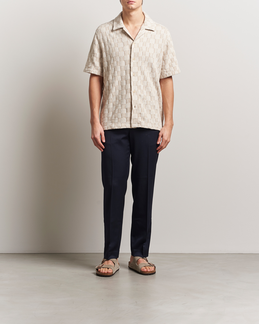 Heren | Overhemden | J.Lindeberg | Torpa Resort Jersey Shirt Moonbeam