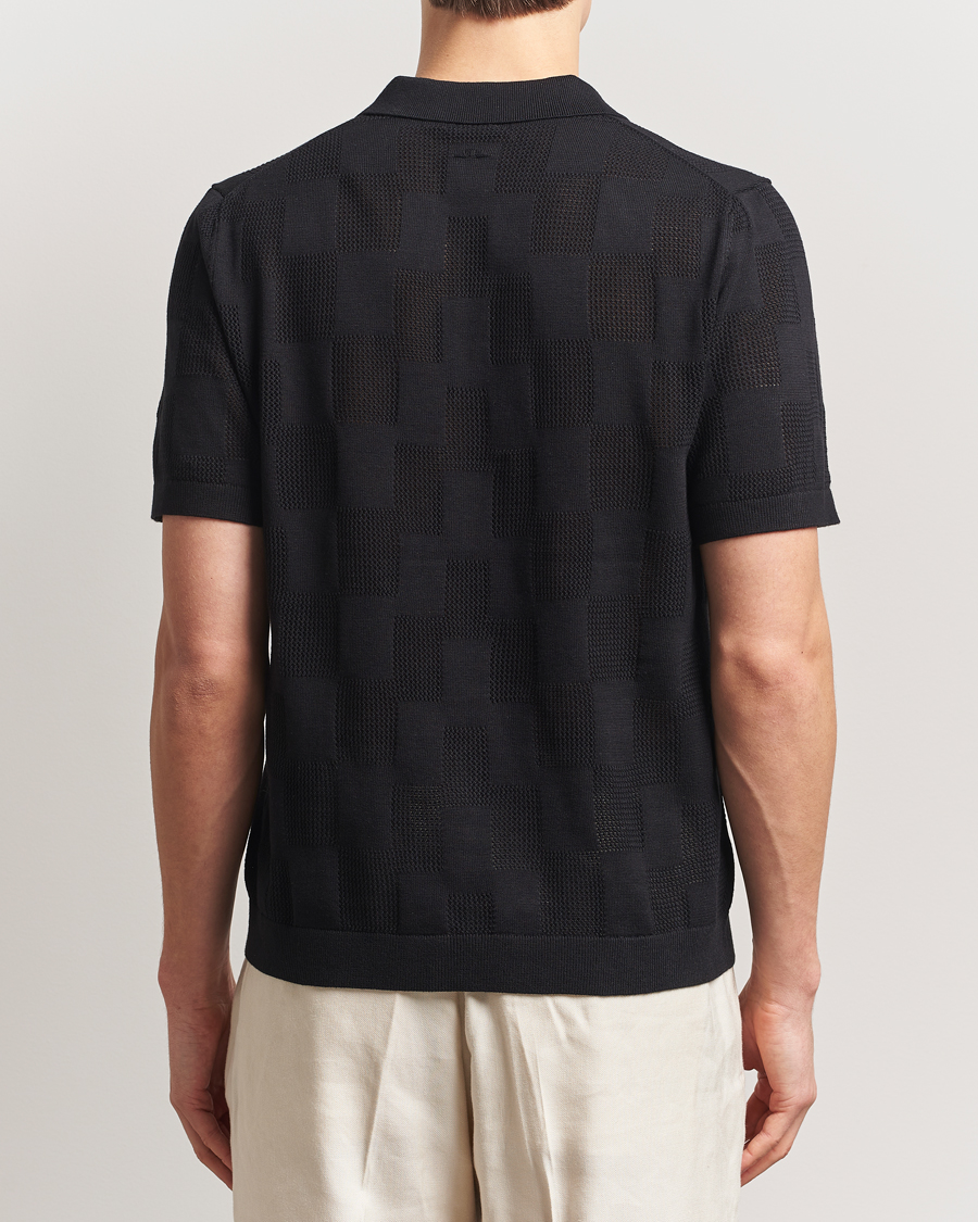 Heren | Polo's | J.Lindeberg | Reymond Stacked Bridge Polo Black