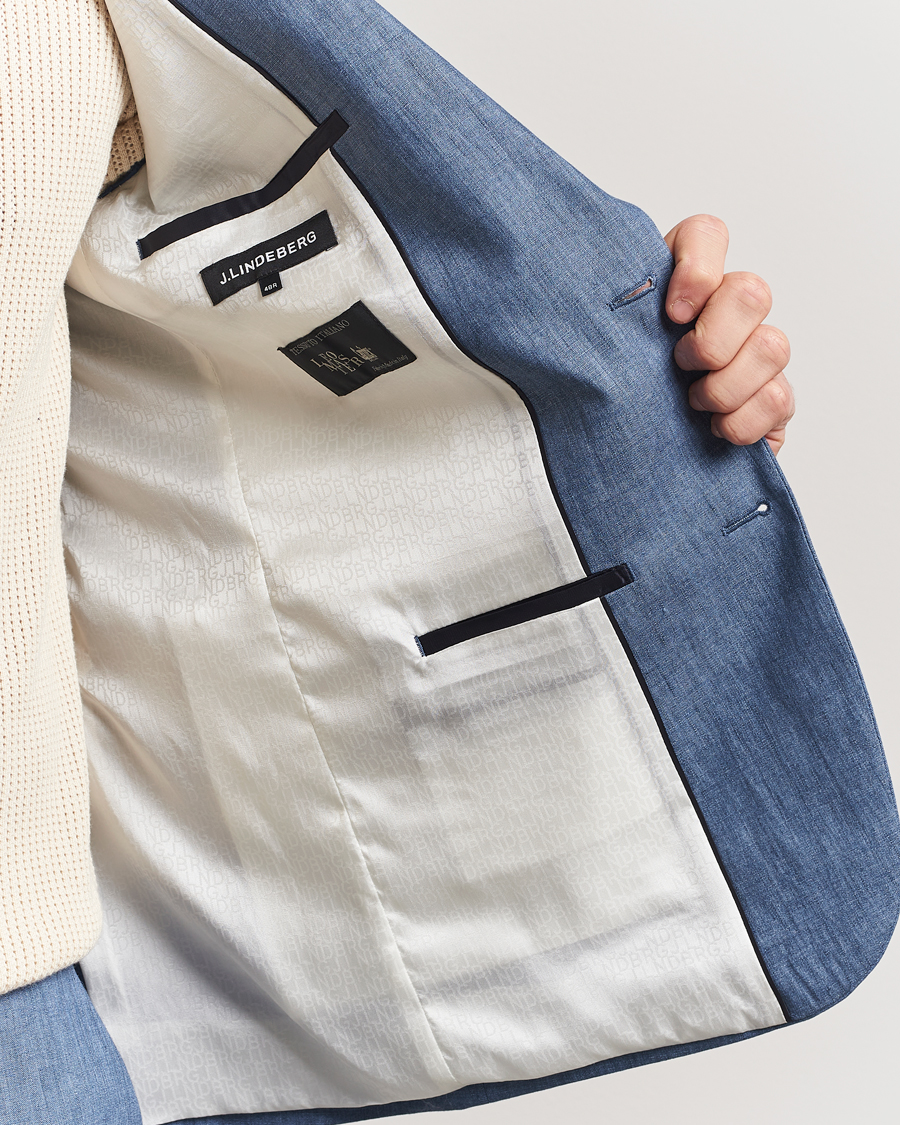 Heren | Blazers | J.Lindeberg | Elton Unlined Super Linen Blazer Rainwashed