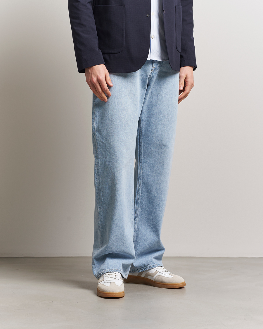 Heren | Jeans | J.Lindeberg | Cart Super Stone Wide Jeans Light Blue